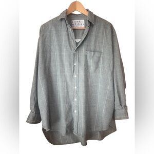 Frank & Eileen Shirley Oversized Button Up Shirt. Green size XS